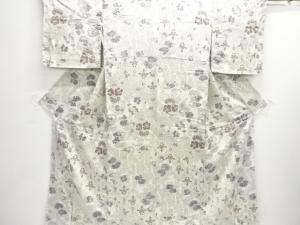 花模様小紋着物